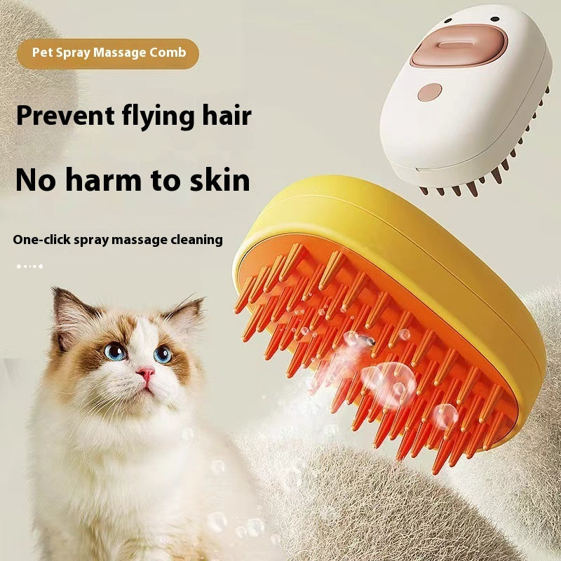 Yellow Duck Spray Massage Comb