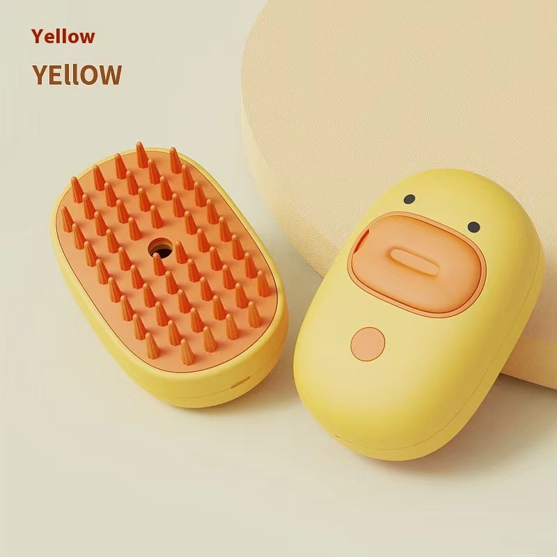 Yellow Duck Spray Massage Comb