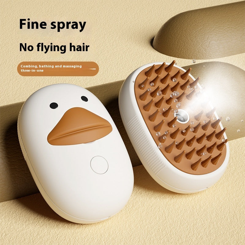 Yellow Duck Spray Massage Comb